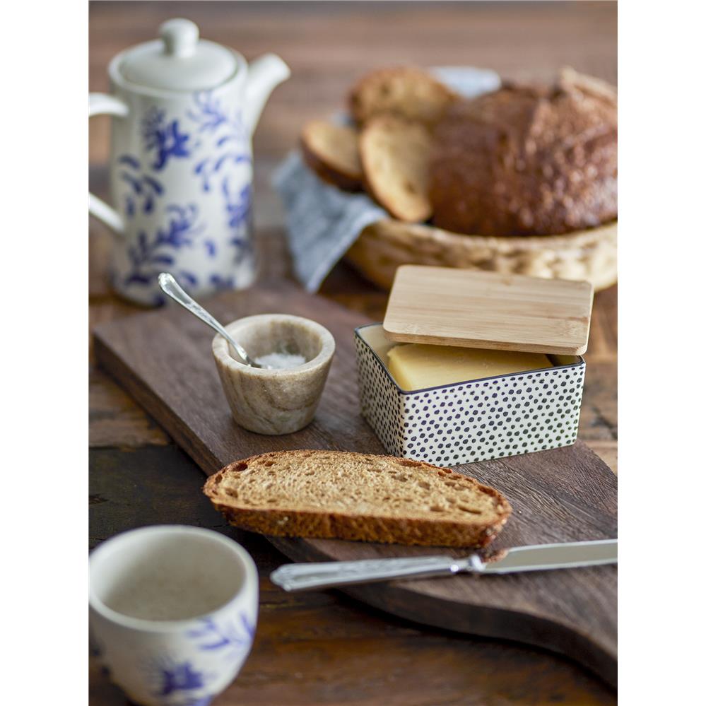 Bloomingville Poppy 2er Set Butterdosen mit Bambus-Deckel Butterkästchen Butterbox dänisches Design