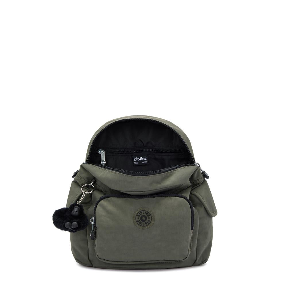 Kipling CITY PACK MINI, Extra kleiner Rucksack, Green Moss (grün), 9L, Kompakt & Stylisch