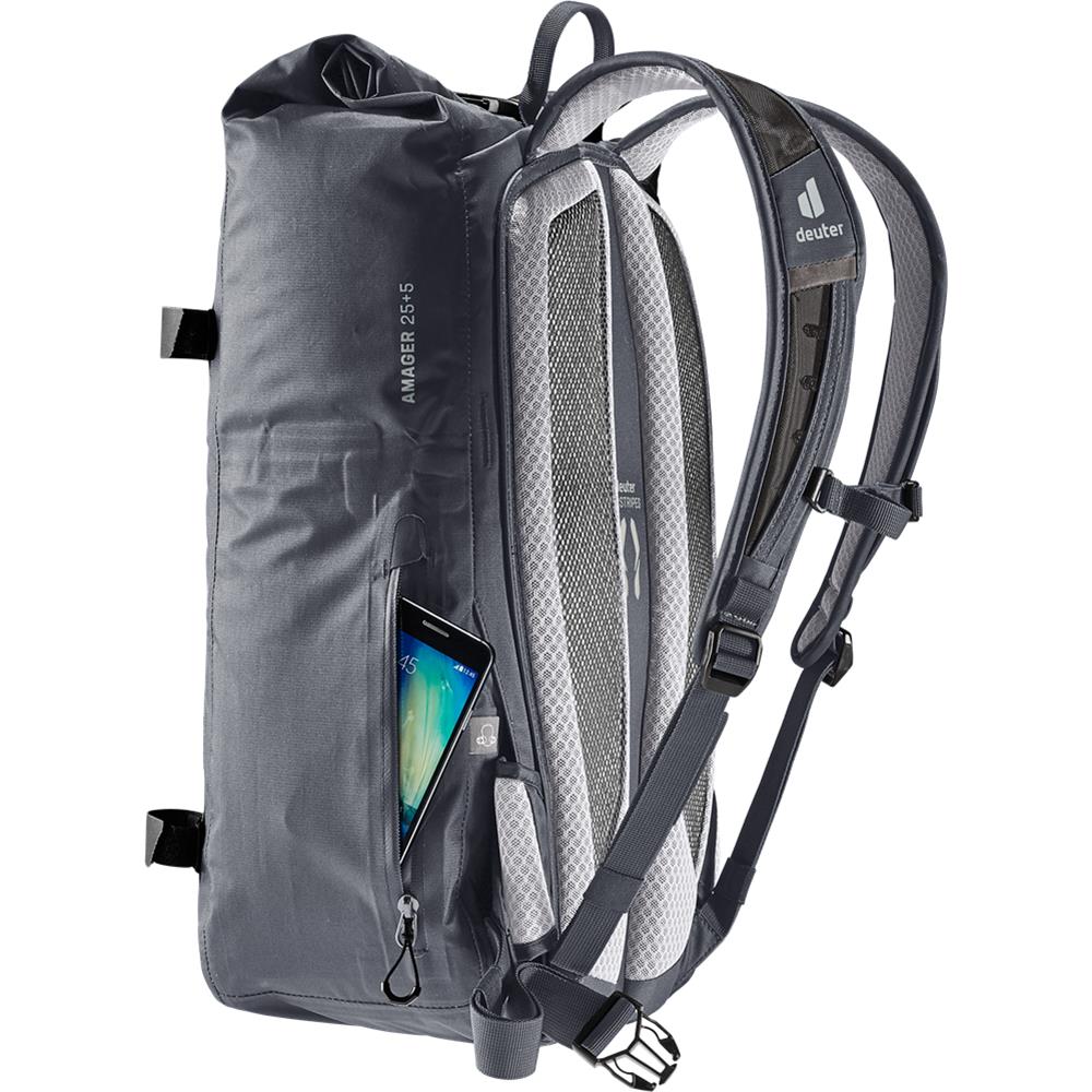 deuter Amager 25+5, Fahrradrucksack, graphite (grau), 29L, Fahrradtasche