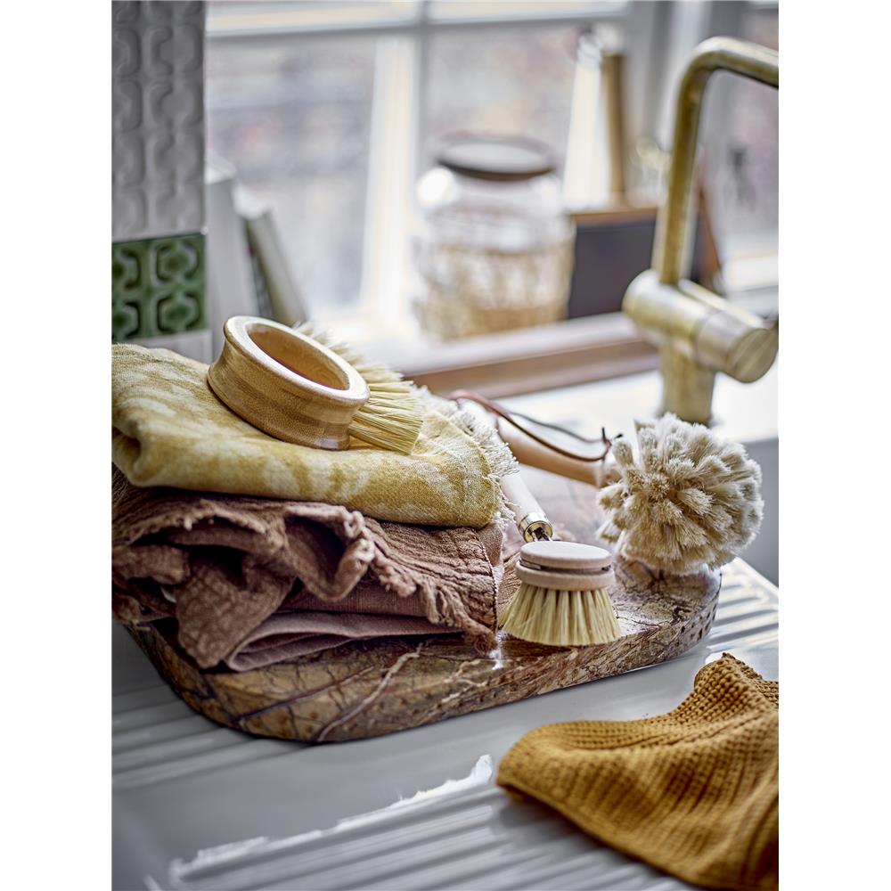 Bloomingville Cleaning Spülbürste in Natur 25cm aus Buchenholz und Rosshaar