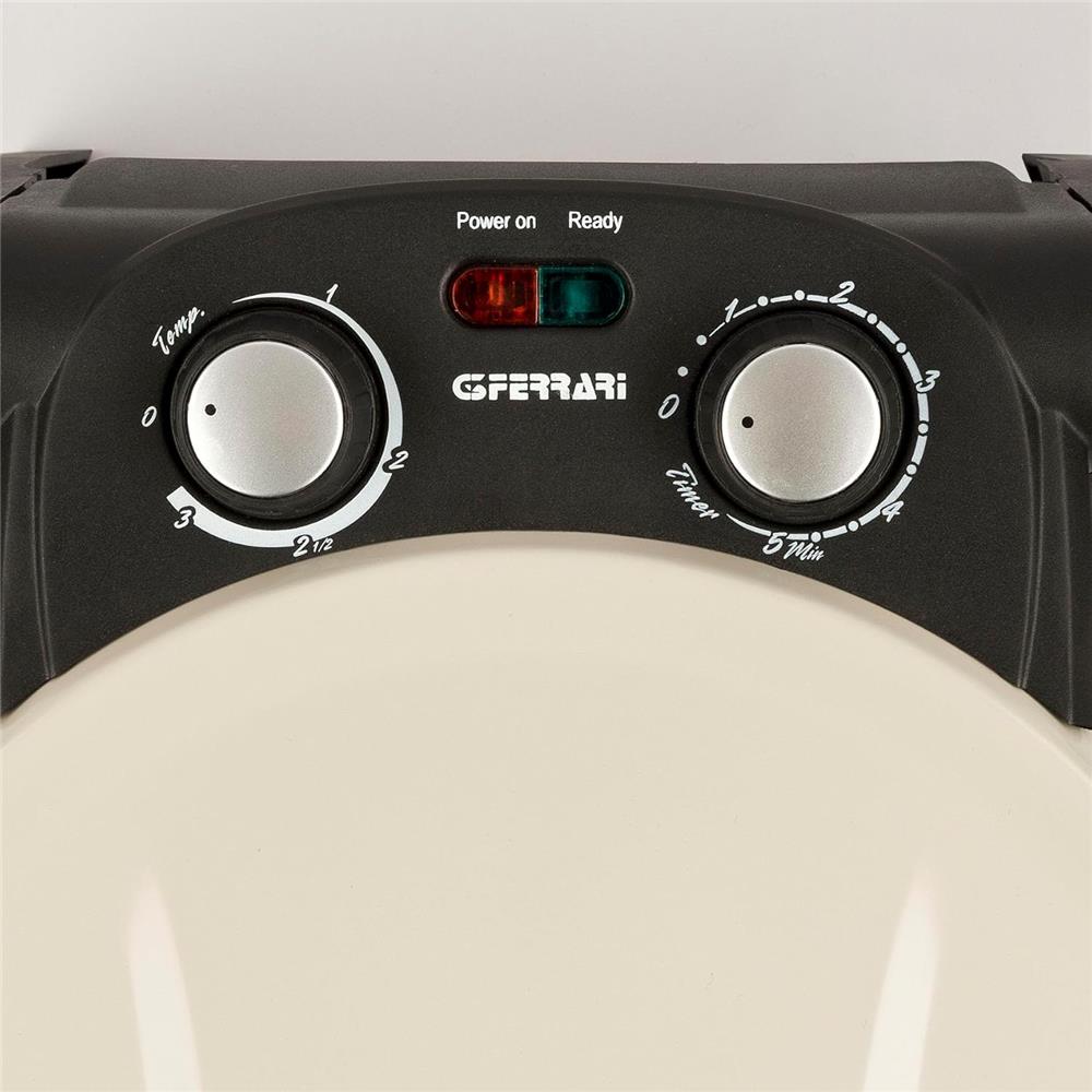 G3Ferrari elektrischer Pizzaofen Napoletana Icy Cream inkl. 2-ten Stein zum Überbacken im Deckel - Limited Edition bis 400 °C