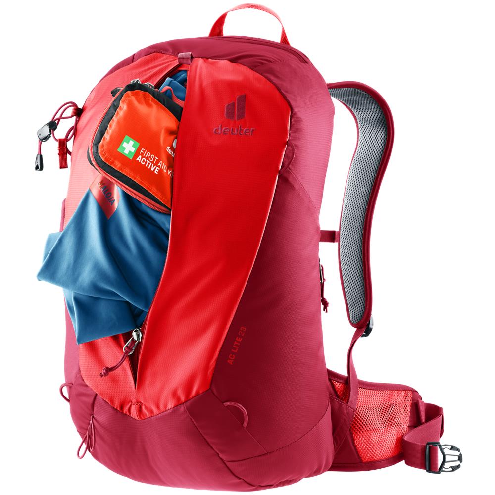 deuter AC Lite 23, Wanderrucksack, cherry-masala (rot), 23L