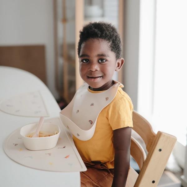 Mushie Silikon-Platzdeckchen, Dinosaurs, Tischset, BPA-frei