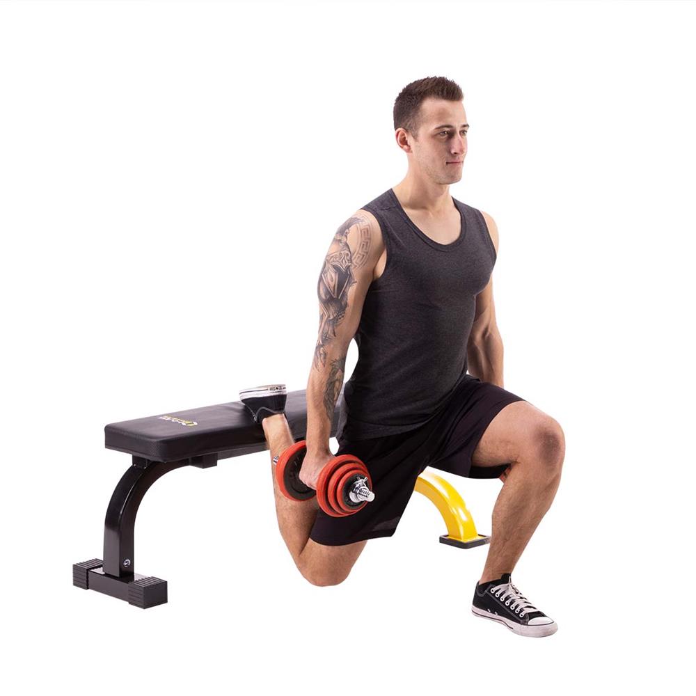 Flachbank Hantelbank 200 kg Trainingsbank | HMS Premium L8012