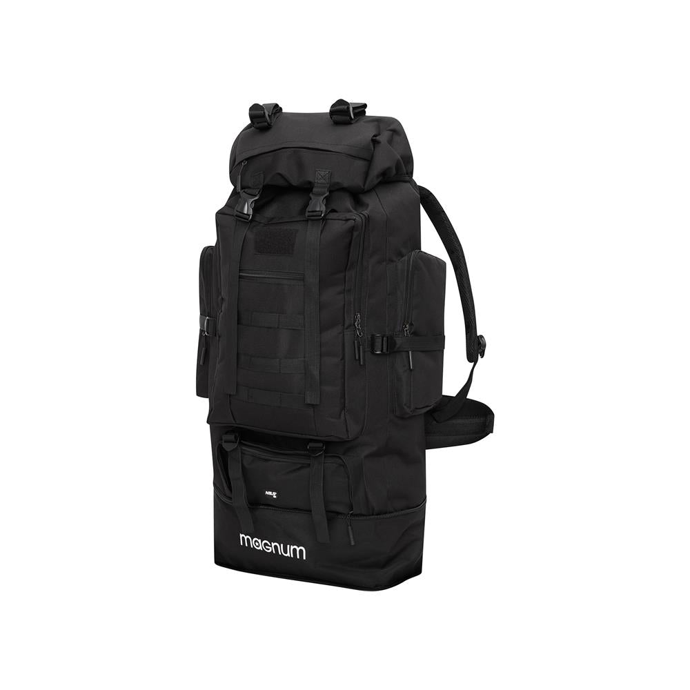 NILS CAMP taktischer Trekkingrucksack Magnum 100L in Schwarz - großer Outdoor Rucksack