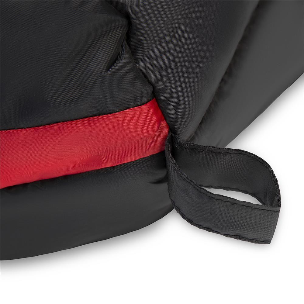 NILS CAMP Schlafsack Schwarz-Rot - Mumienschlafsack für Camping, Trekking & Outdoor