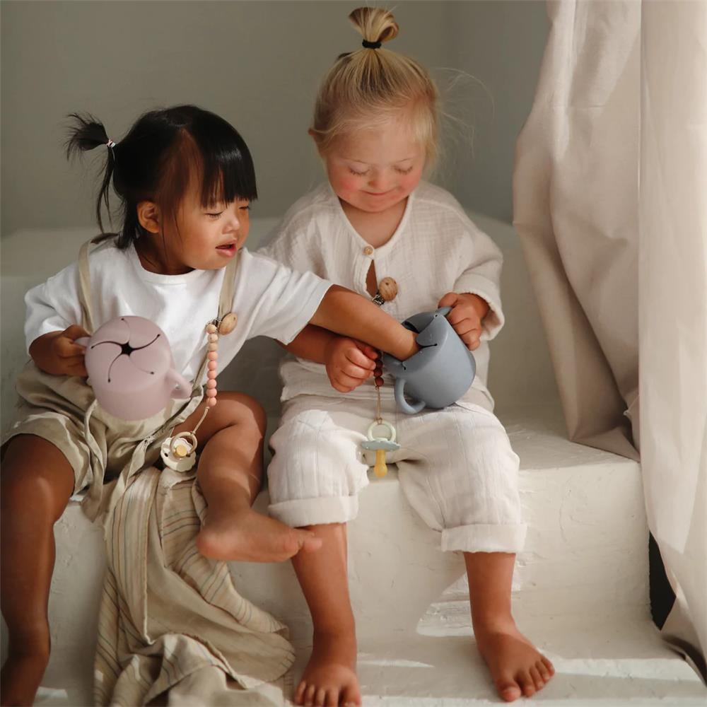 Mushie Snackbecher, Tradewinds, aus Silikon, BPA-frei