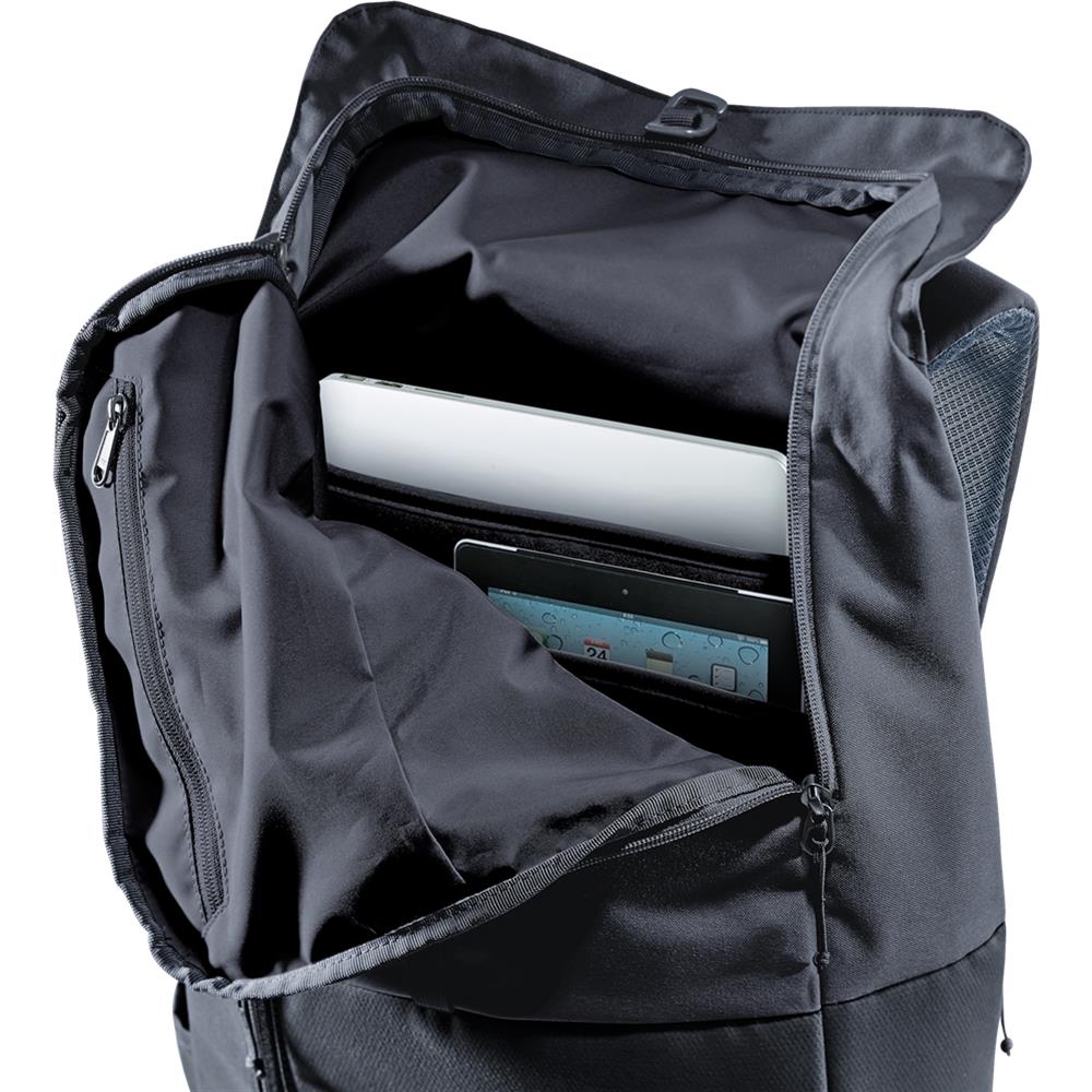 deuter UP Seoul, Rucksack, black (schwarz), 26L, mit Flaschenhalter und Laptopfach