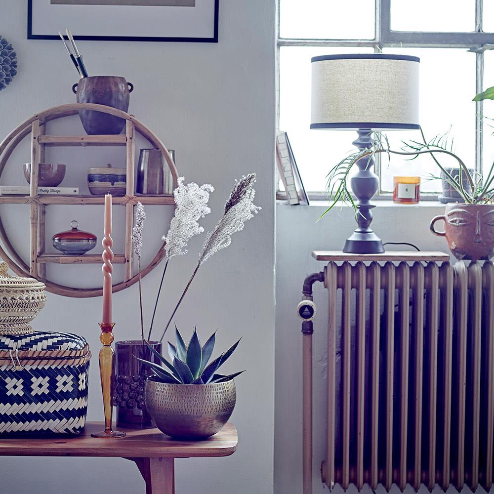 Bloomingville Twist Kerzen Set, Braun, Handgedreht, 2 Stück aus Paraffin