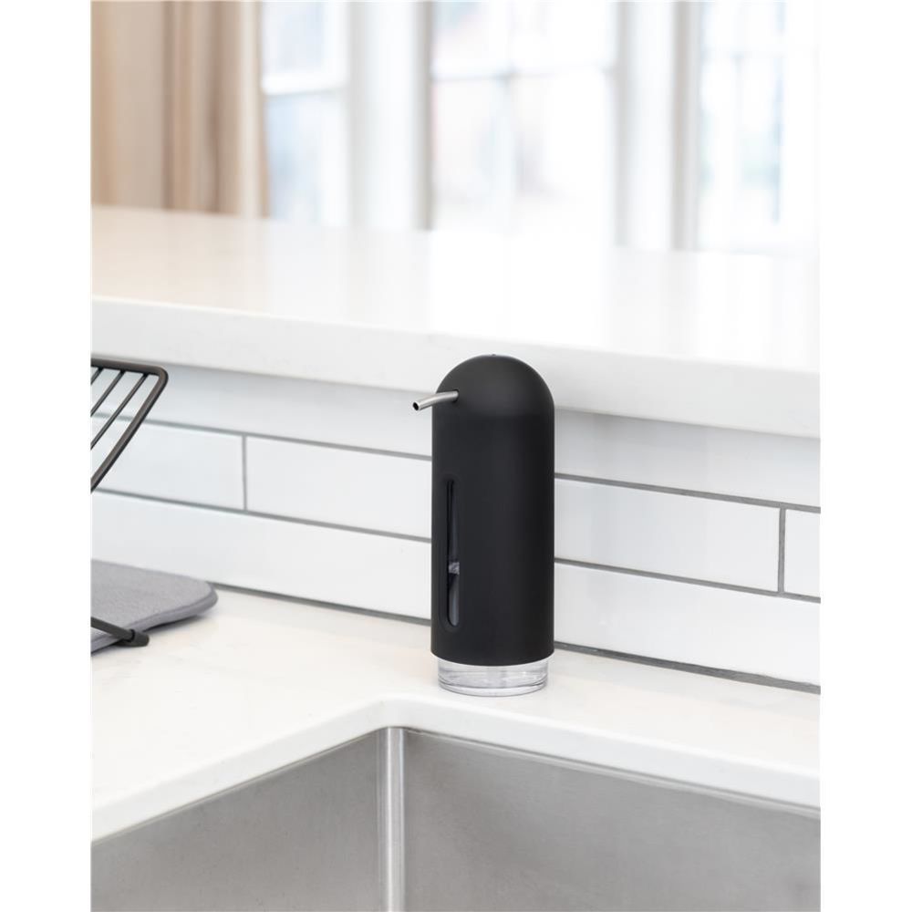 Umbra Penguin Pumpspender und Seifenspender für Flüssigseife Schwarz Spülmittel