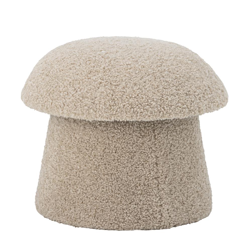 Bloomingville Bocca Pouf aus Polyester in Natur – organischer Sitzpouf für Wohnzimmer