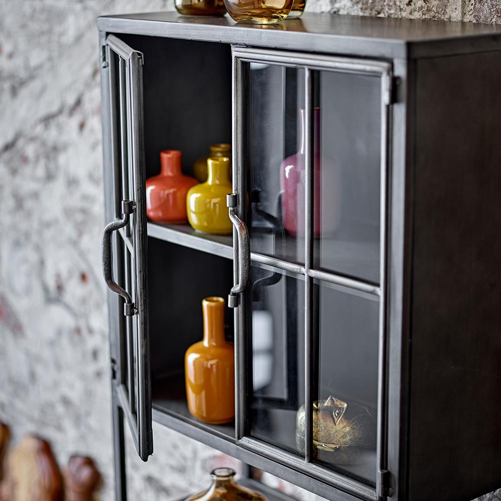 Bloomingville Maien Vase – 7er Set aus Steingut in Braun & bunten Tönen