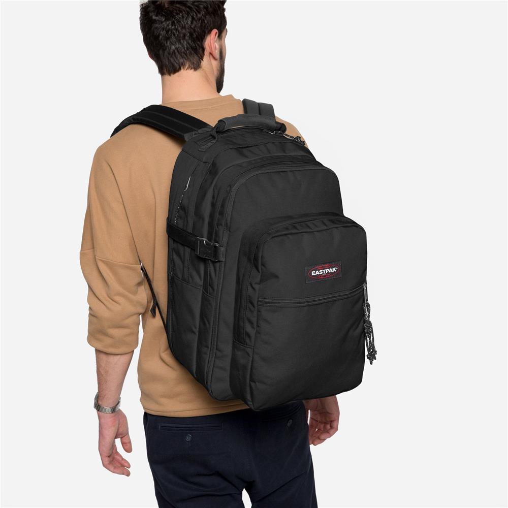 Eastpak TUTOR, Großer Rucksack, Black (schwarz), 39L, mit Flaschenhalter und Laptopfach