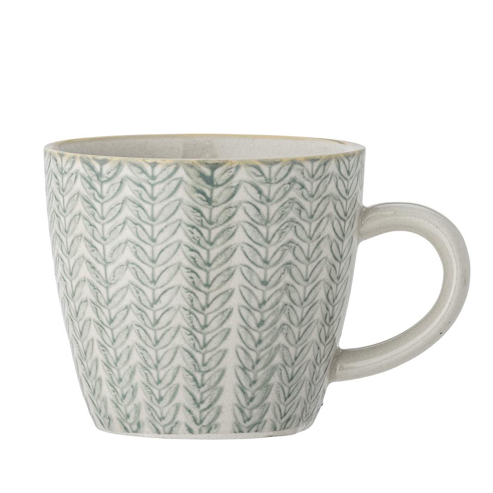 Bloomingville Maple Tasse, Blau, 200ml, Steingut, dänisches Design