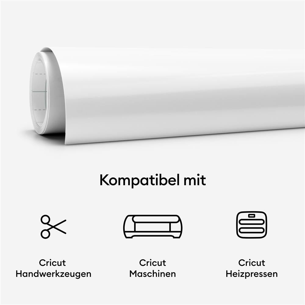 Cricut Iron-On mit UV-aktivierter Farbveränderung in Weiß - Rot 1 Rolle 30,5x48,2cm