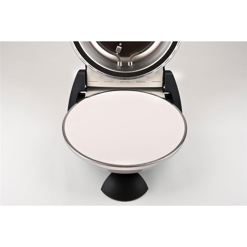 G3Ferrari elektrischer Pizzaofen Delizia Pizzamaker 1200 W für Pizza Ø 31cm icy cream Pizzamaker mit feuerfestem Naturstein beige Limitierte Edition