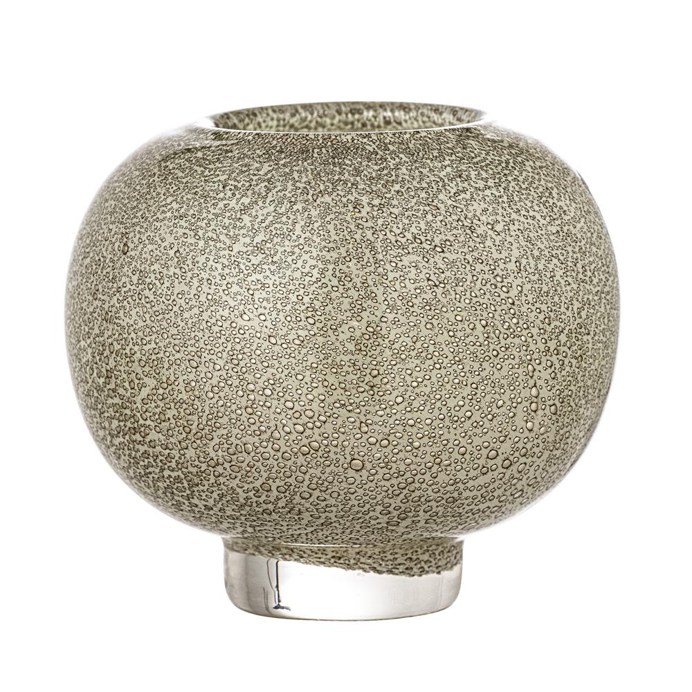 Bloomingville Saia Vase in Gold, 14cm, aus Glas, mit Schimmereffekt