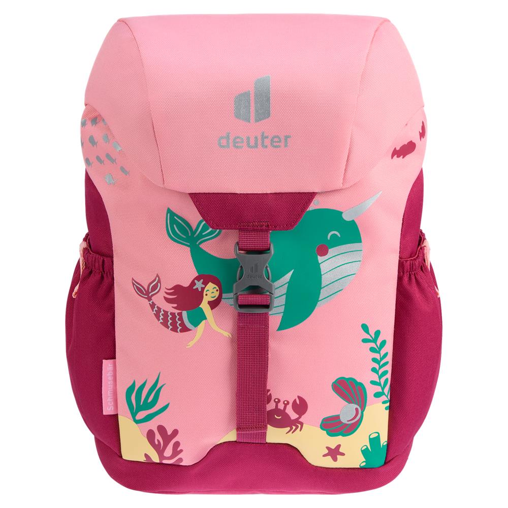 deuter Schmusebär, Kinderrucksack, Meerjungfrau mit Delfin (pink), Kindergartenrucksack