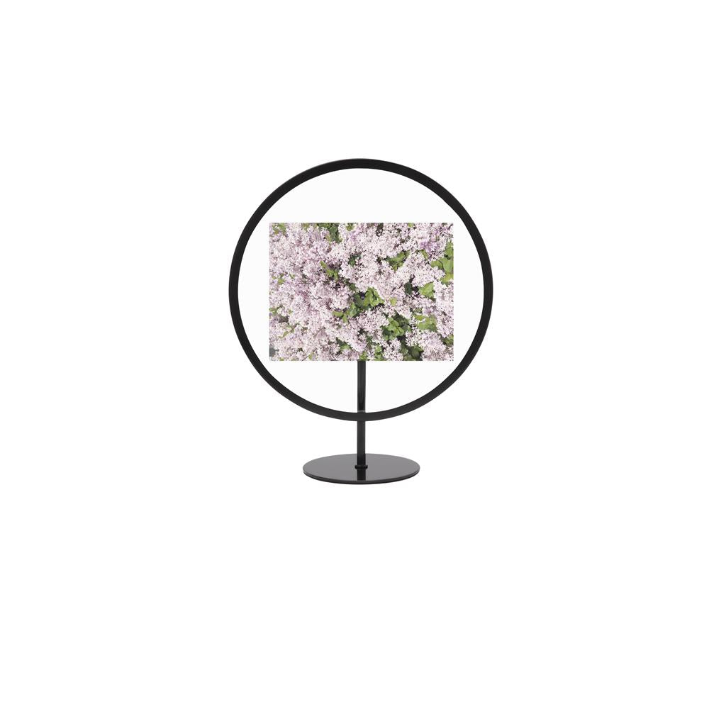 Umbra Infinity Bilderrahmen Runder Fotorahmen zum Aufstellen oder Aufhängen Schwarz