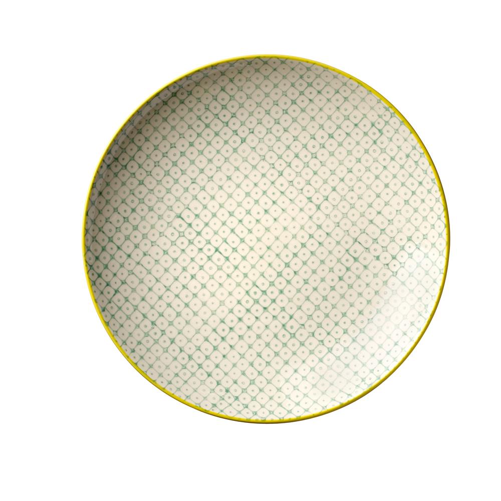 Bloomingville Carla Teller, 3er Set, Bunt, 20cm, Steingut, dänisches Design