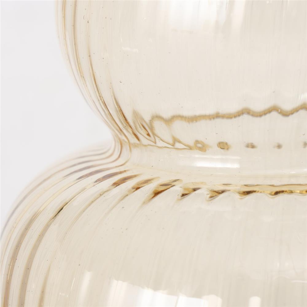 BOLTZE Vase Gianna 27cm Glas Gelb Modernes Design