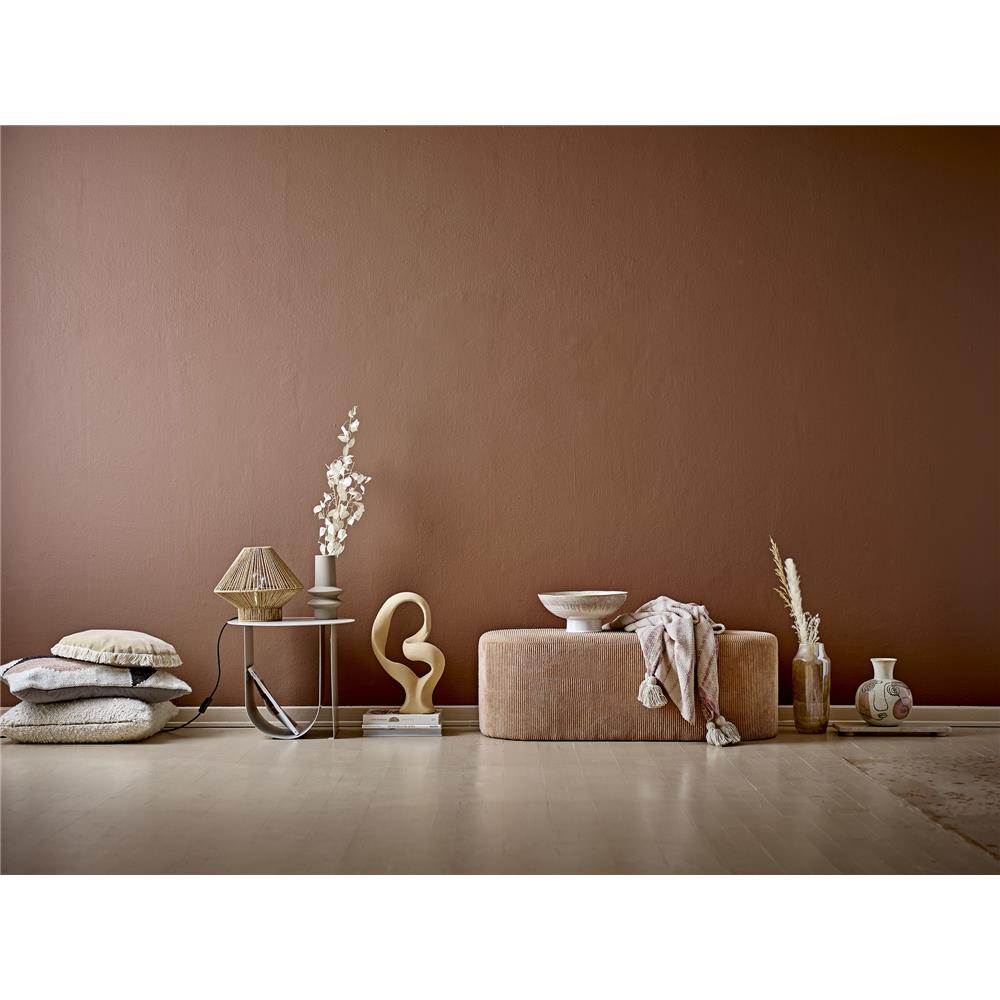 Bloomingville Vase Irini 19,5 x 22,5 cm Weiß Steingut Blumenvase Dekovase dänisches Design