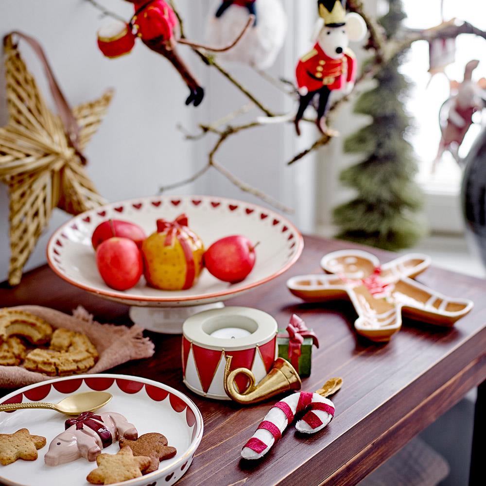 Bloomingville Ginnie Servierplatte – Servierteller in Form eines Lebkuchenmann, Weihnachten, dänisches Design
