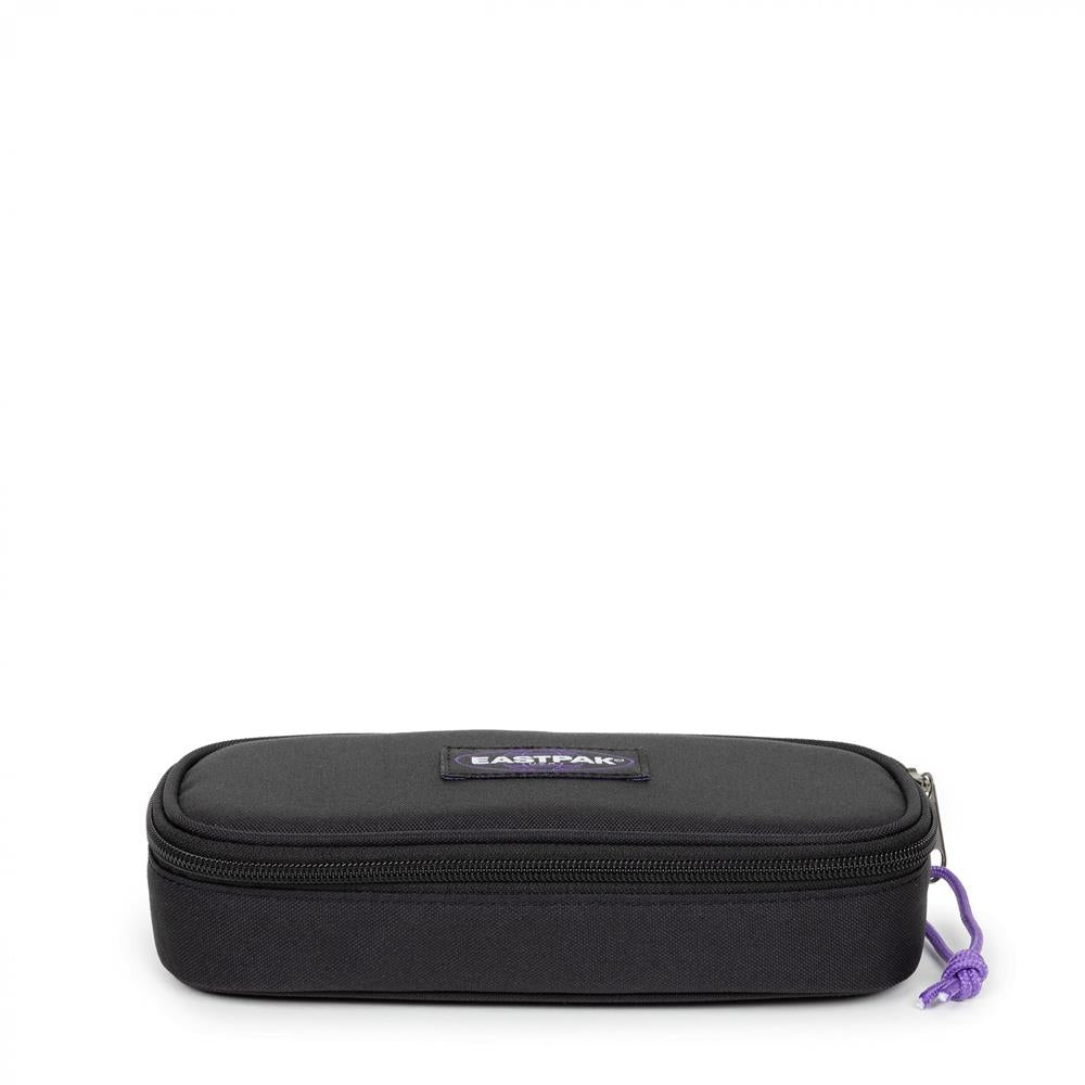 Eastpak OVAL SINGLE, Federmäppchen, KontrastVineyrd (schwarz), mittelgroße Federmappe, Federtasche