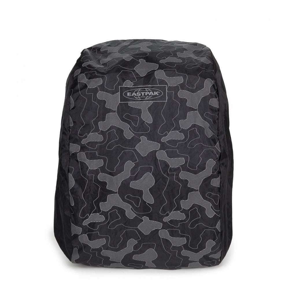 Eastpak CORY, Regenschutz, Camo Reflective (schwarz), Regenhülle für Rucksack, Universalgröße