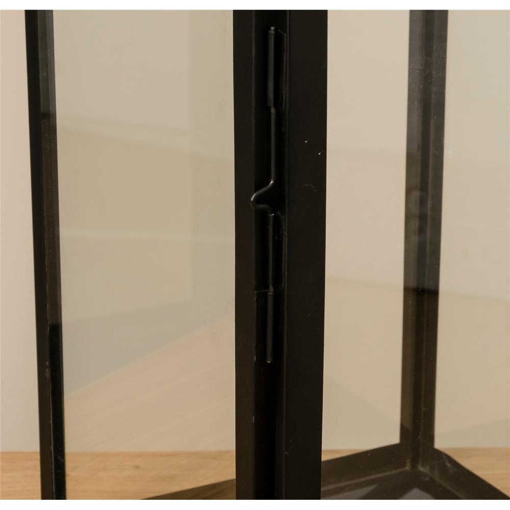 BOLTZE Laterne Arana 3er Set Schwarz Metall Windlicht Kerzenhalter Skandinavisches Design