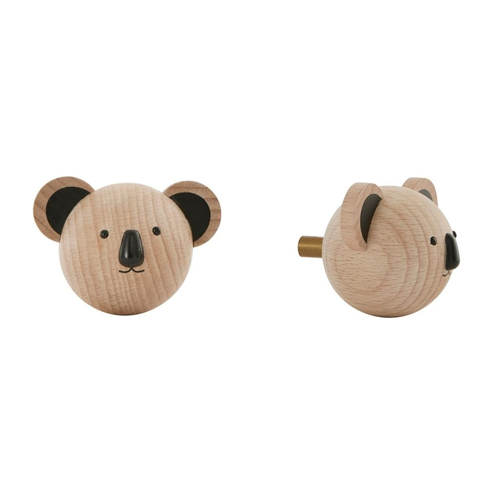 OYOY Mini - Wandhaken Koala, Buchenholz