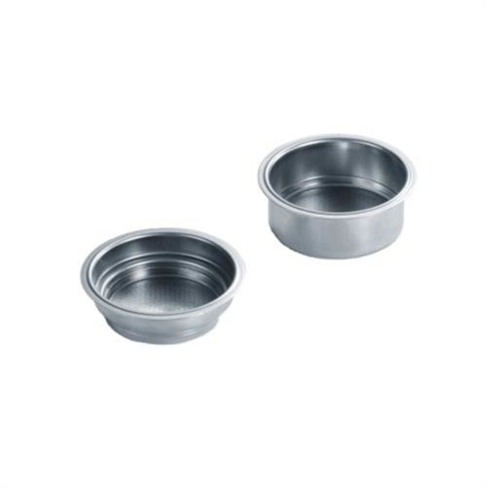 Graef 145722 Siebeinsätze einwandig 60 mm für Siebträger-Espresso ES80/ES81 Edelstahl silber