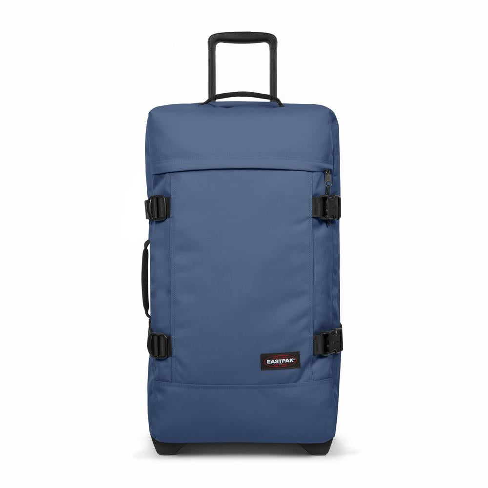 Eastpak TRANVERZ M, Reisetrolley, Powder Pilot (blau), 78L, Rollkoffer mit 2 Rädern und TSA-Schloss