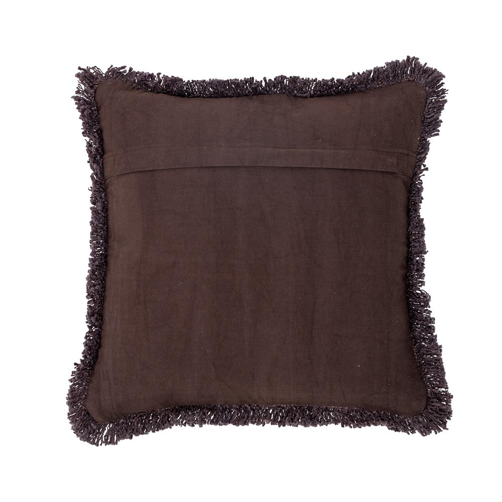 Bloomingville Delva Kissen in Violett aus Baumwolle 45x45 cm, mit Strukturwebungen