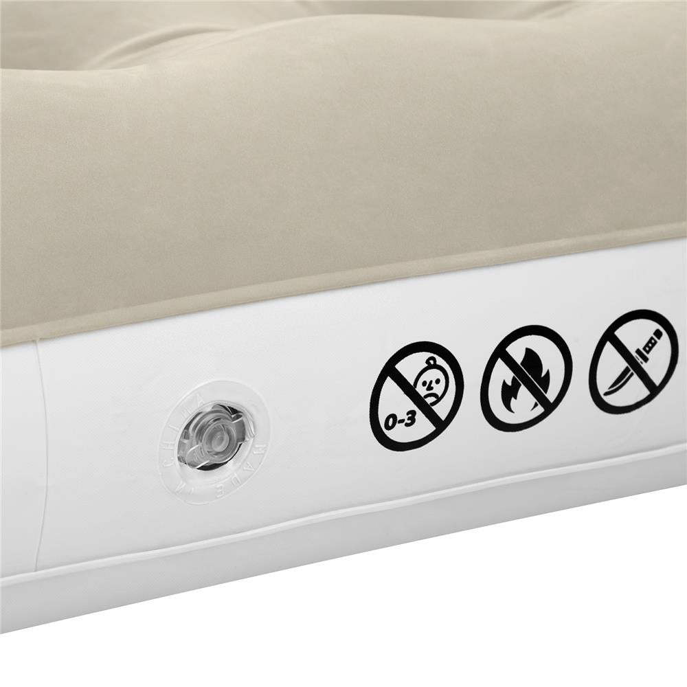 NILS CAMP Campingmatratze Doppelbett beige 203x152x22 cm für Camping Reise Gästebett