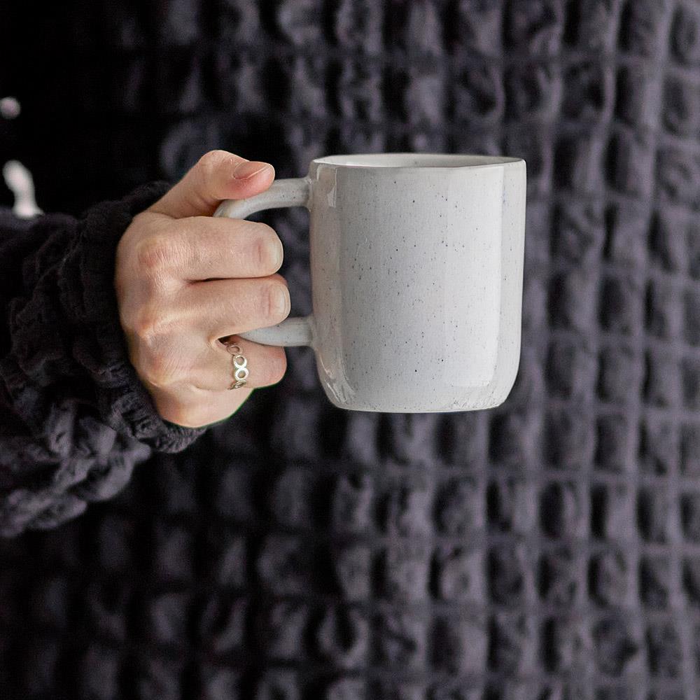 Bloomingville Addison Tasse Weiß Steingut 250 ml skandinavisch