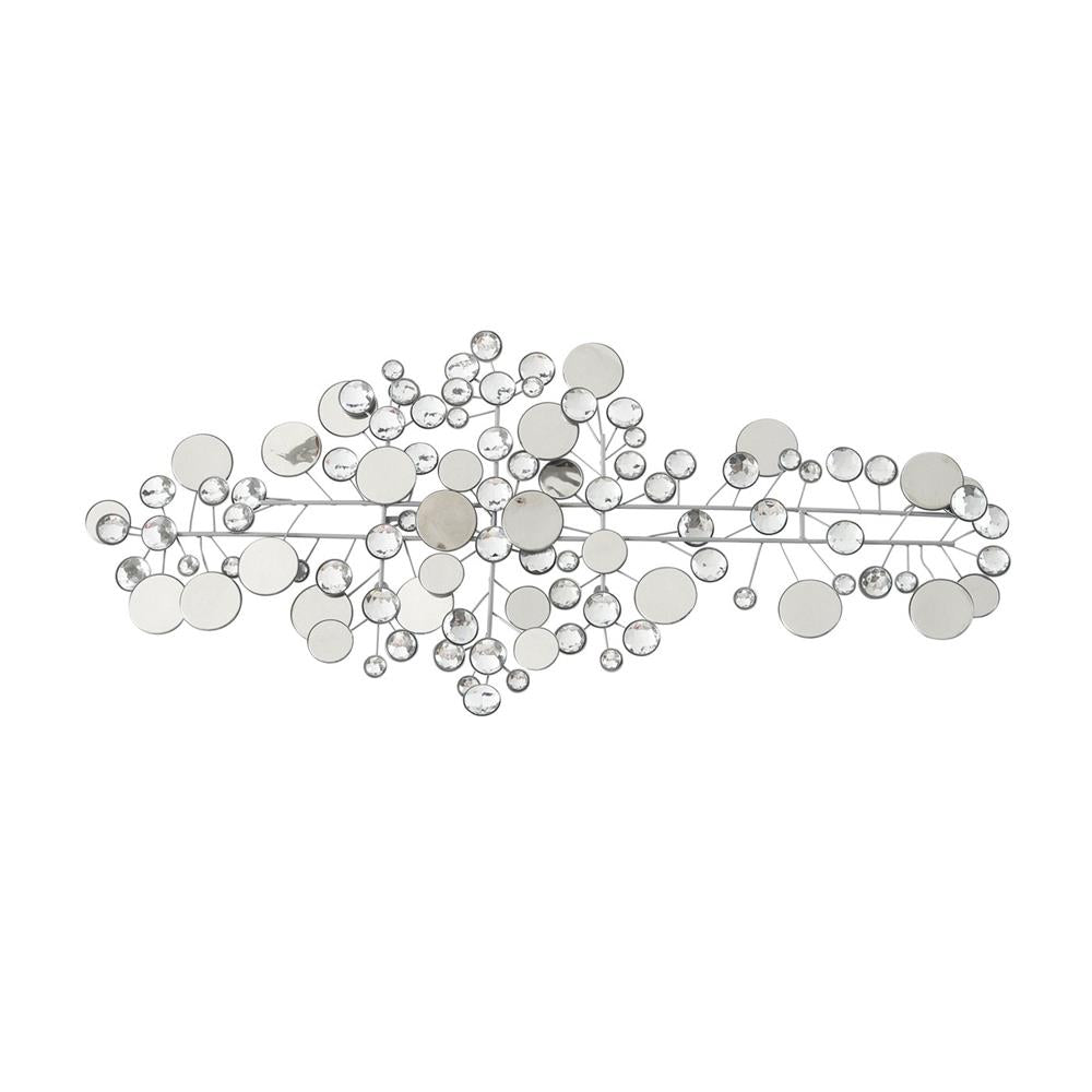 BOLTZE Wandobjekt Ruben 95cm Silber Abstrakt Metall Glanz/Matt Wanddekoration Wandbild Wandskulptur