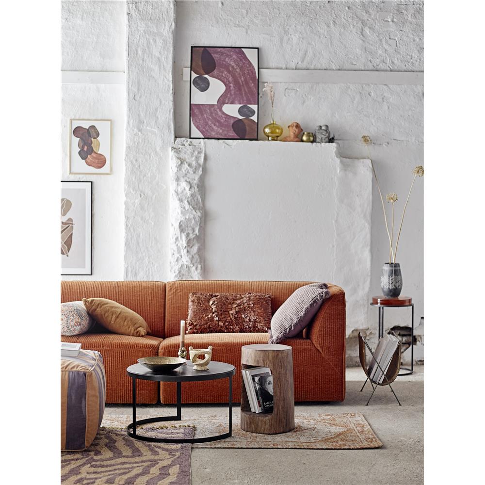 Bloomingville Kita Kissen, Braun, Baumwolle L45 x B45 cm