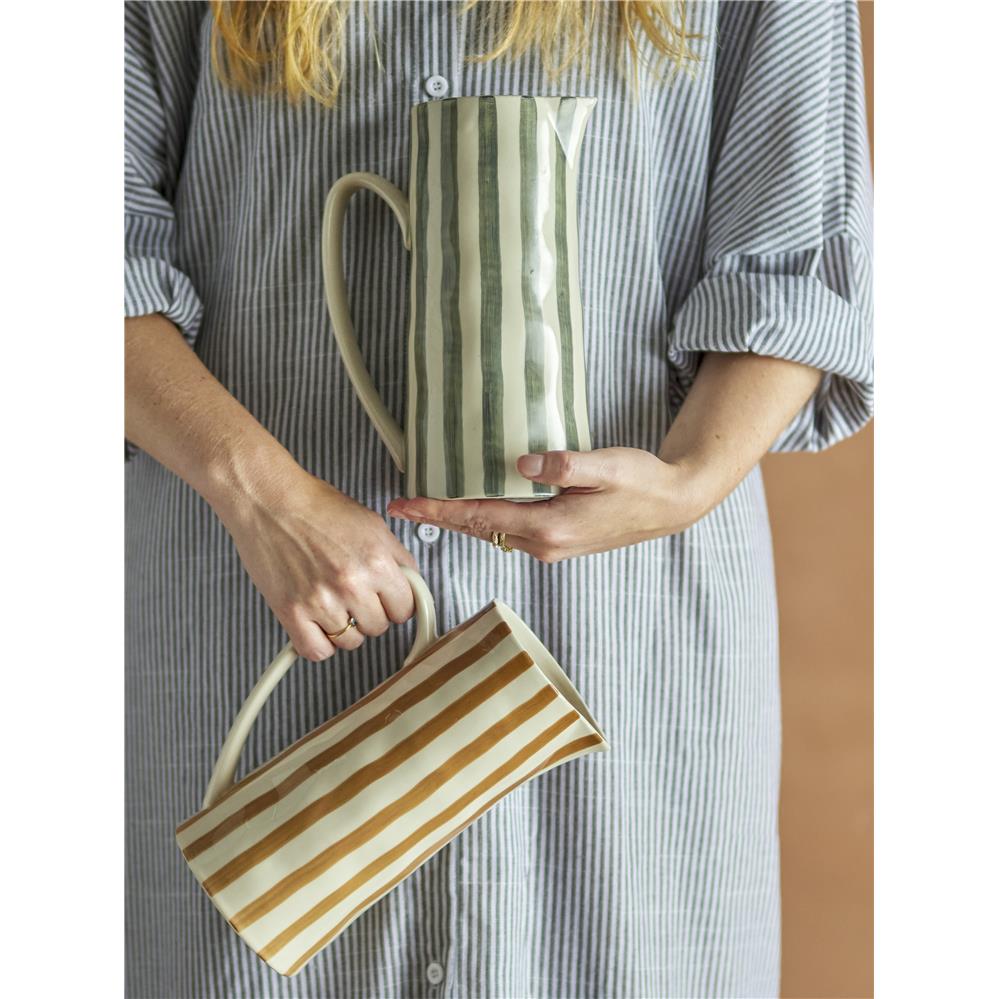 Bloomingville Begonia Krug Steingut Braun 1,3 L Wasserkrug dänisches Design