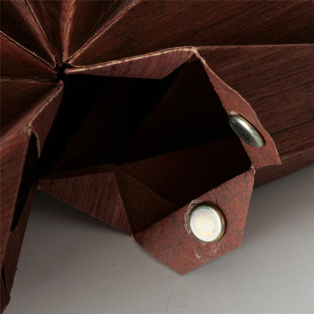 BOLTZE Dekoanhänger Kassia 40cm Stern braun Kerben Weihnachten Hängedekoration