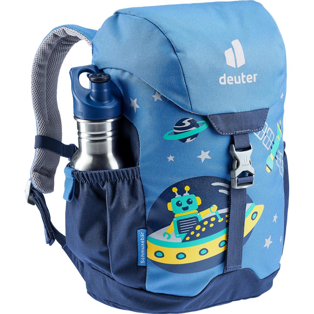 deuter Schmusebär, Kinderrucksack, Weltall (blau), Kindergartenrucksack