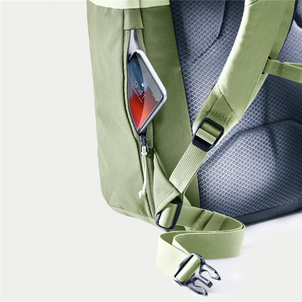 deuter UP Seoul, Rucksack, grove-mineral (grün), 26L, mit Flaschenhalter und Laptopfach