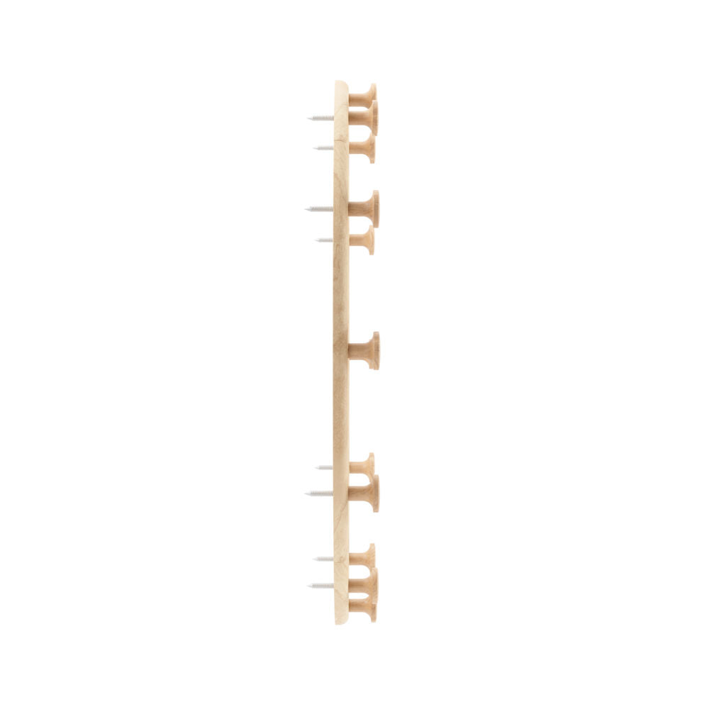 Umbra SLINKA HOOK SET 4 NATURAL Wandgarderobe 12 Haken Holz Modular