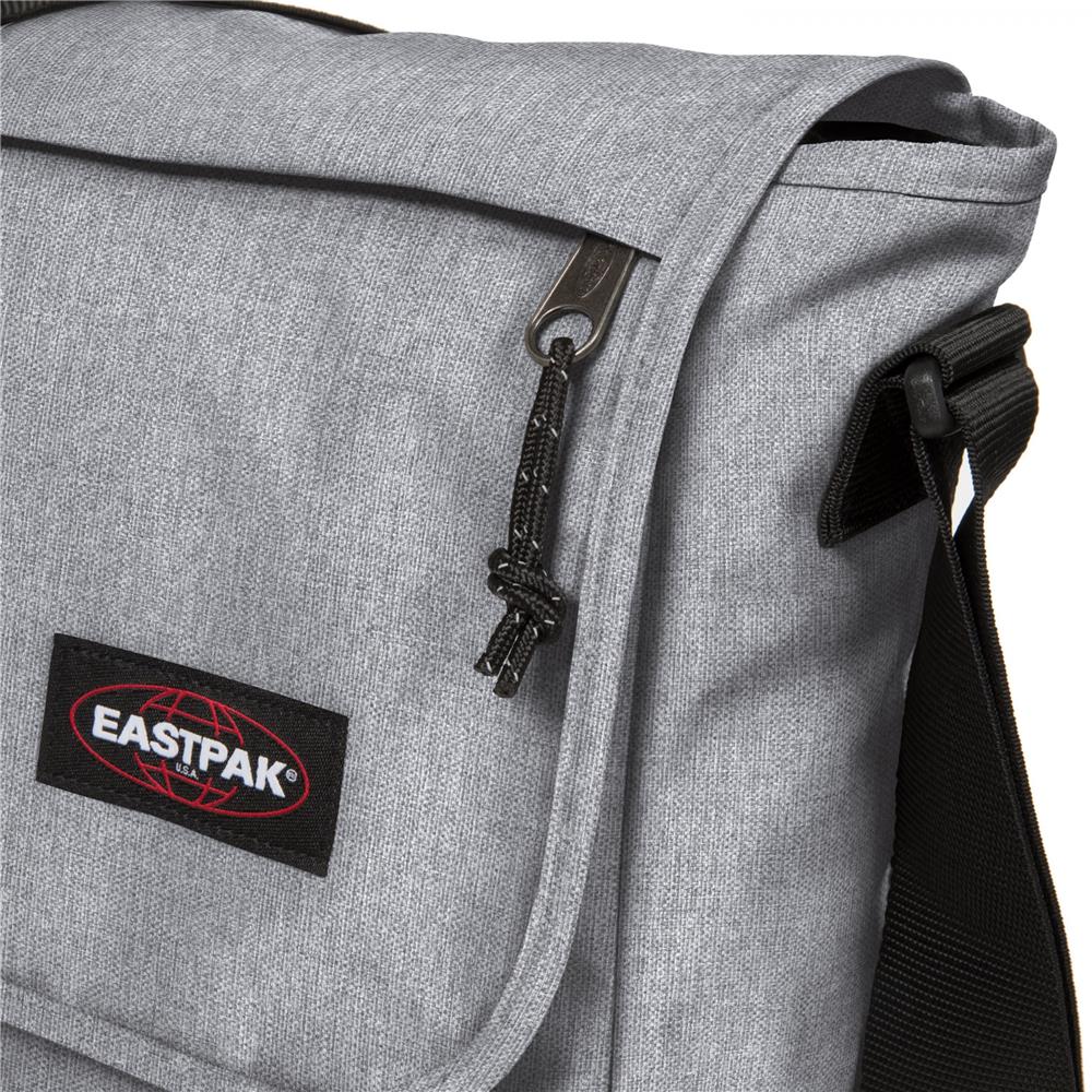 Eastpak DELEGATE +, Umhängetasche, Sunday Grey (grau), 20L, Laptoptasche, Messenger-Tasche