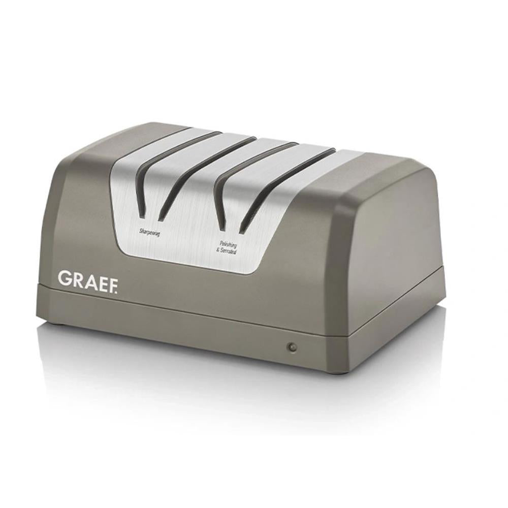 GRAEF Messerschärfer SG820 - akkubetriebener Messerschärfer für Küche, Camping & Outdoor