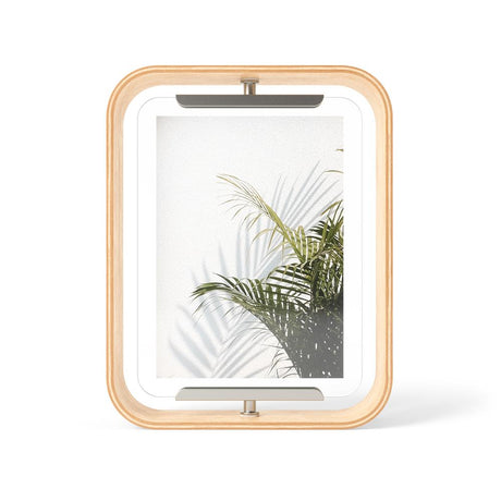 Umbra Bellwood Tischbilderrahmen, zweiseitiger Bilderrahmen in Natur