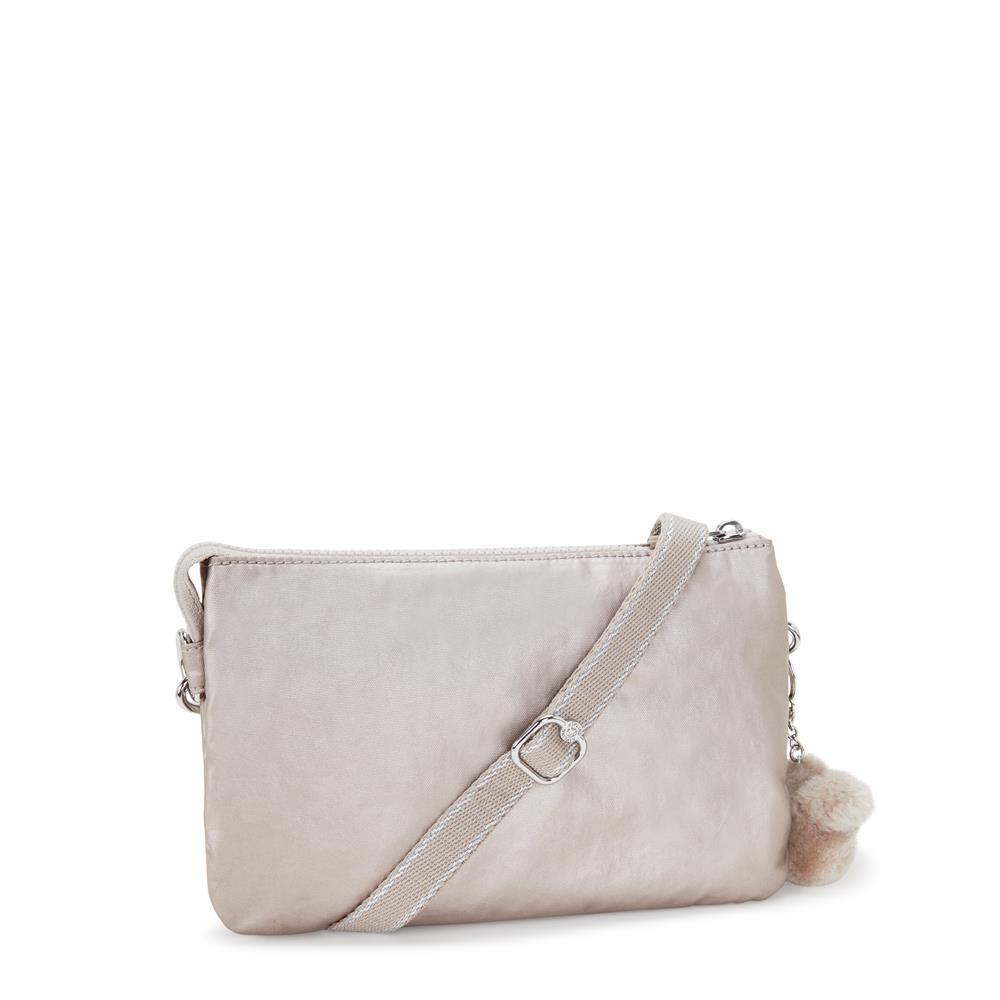 Kipling RIRI, Kleine Umhängetasche, Metallic Glow (beige), Schultertasche, Crossbody