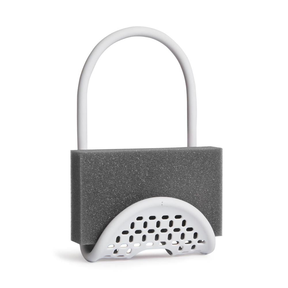 Umbra Sling Flexible Spülbeckenablage Weiß multifunktionaler Halter für Spülbürste Spüllappen