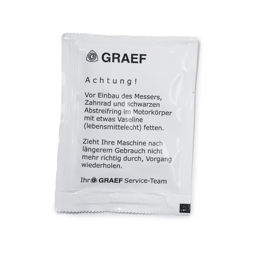 GRAEF Beutel Vaseline 5g für Allesschneider Pflege Reinigung Einfetten | B-Ware