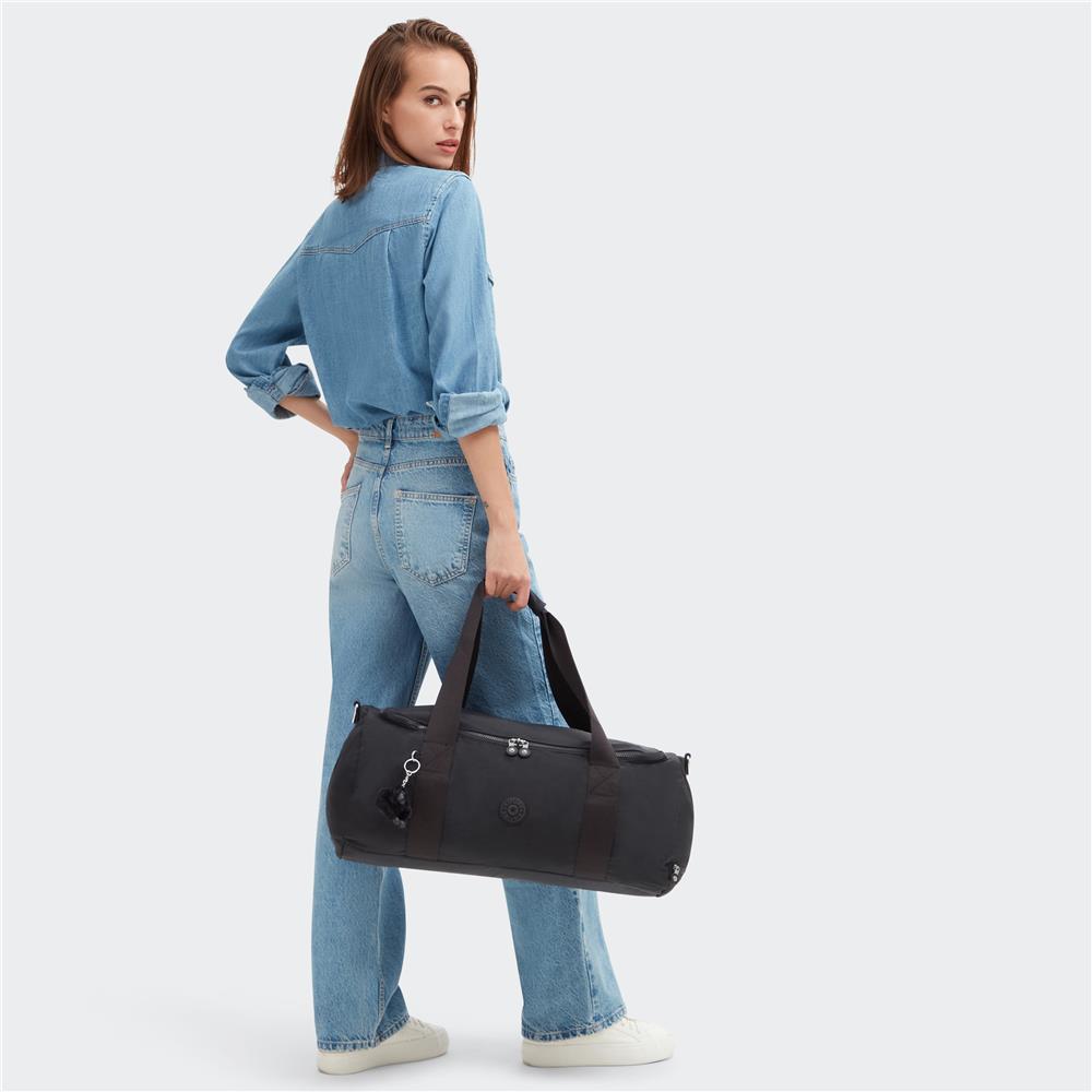 Kipling ARGUS S Kleine Reisetasche, mit Schuhfach, Seesack, in Black Noir (schwarz)